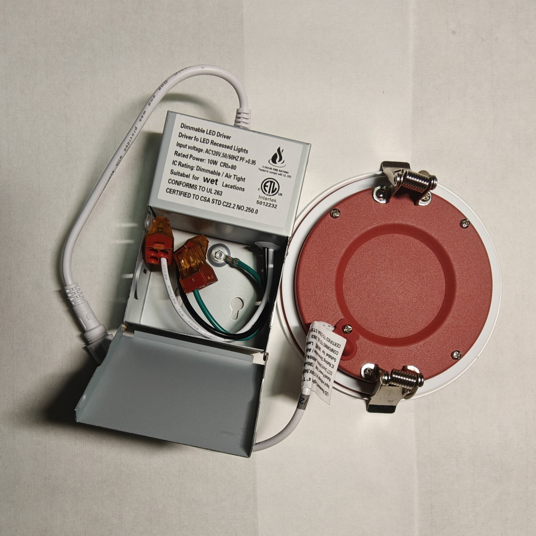 4 Inch Fire Rated Wet Rated Ultra-Thin LED Recessed Panel Light - Image 7