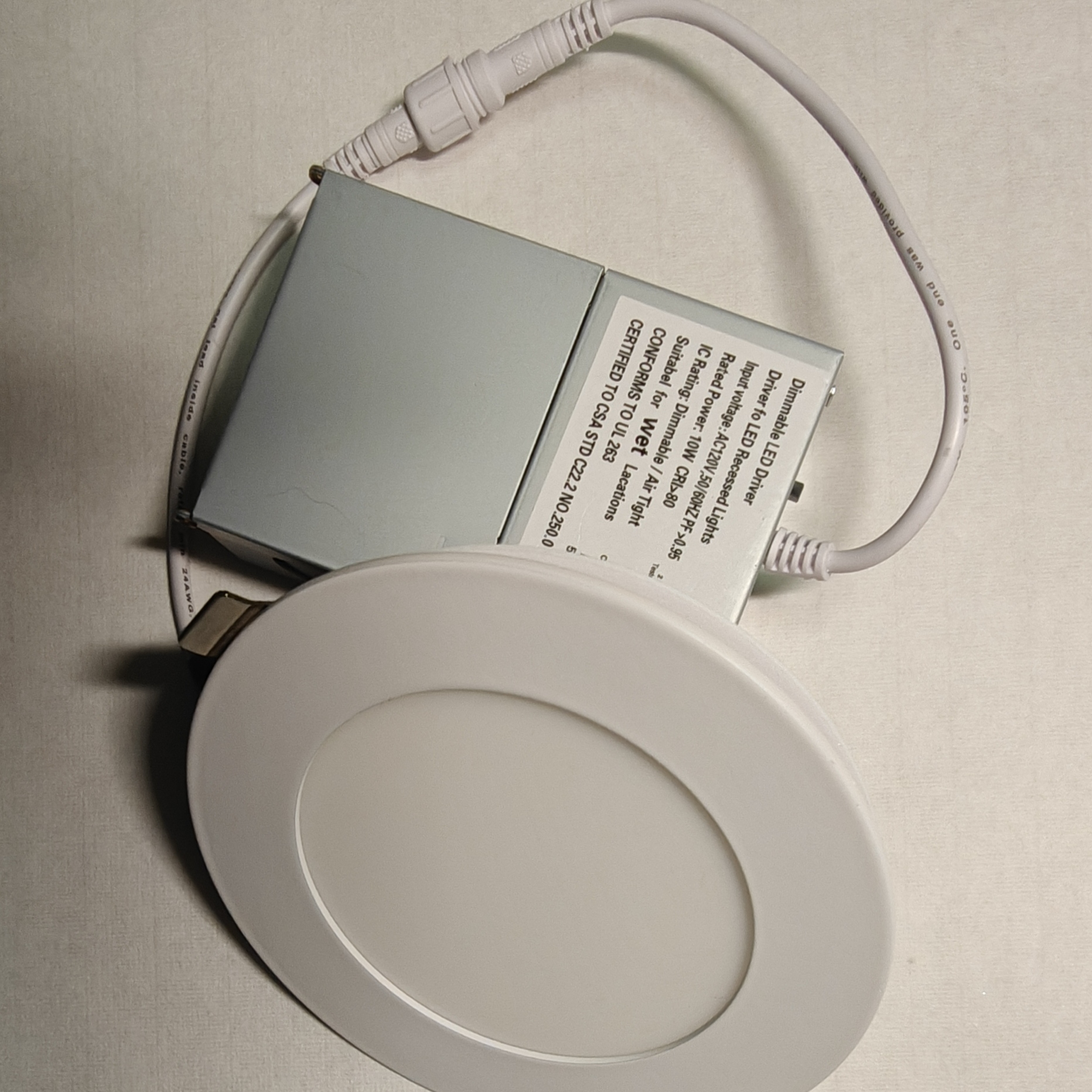 4 Inch Fire Rated Wet Rated Ultra-Thin LED Recessed Panel Light - Image 4